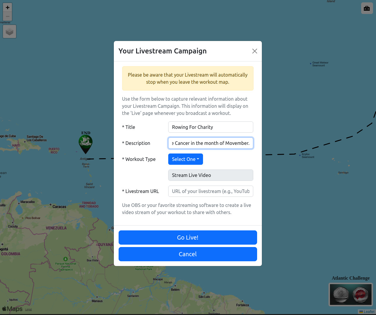 Livestream Campaign Setup and Sharing